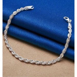 Silver Rope Bracelet